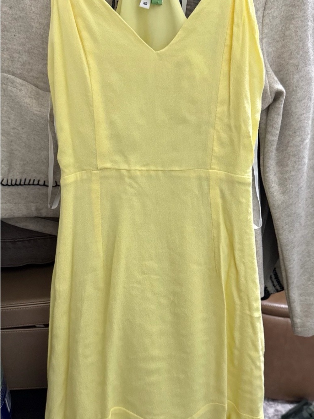 superdown monet mini Lemon Yellow Slip Dress